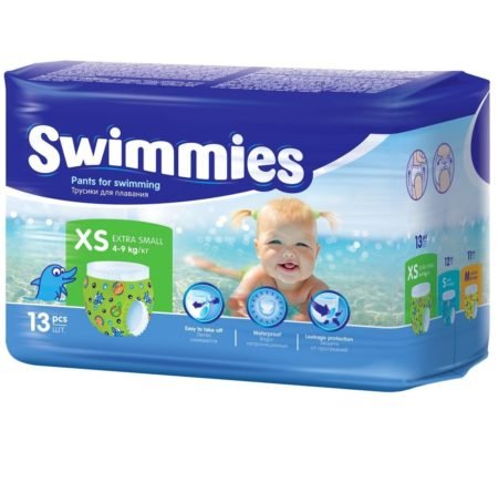 Детские трусики для плавания Swimmies X-Small 4-9 кг 13 шт