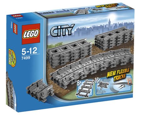 Конструктор LEGO 7499 Гибкие пути (рельсы для поездов 7938 и 7939) City