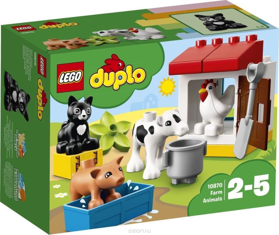 LEGO DUPLO Təsərrüfatı Heyvanları 10870 Təsərrüfat Ev Heyvanları İnşaatçısı