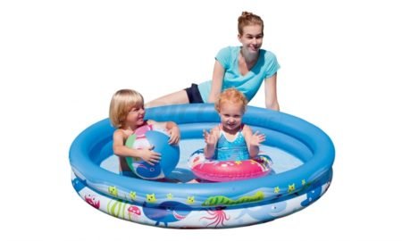 Children’s round pool 147×25 cm (251 L) + circle + ball