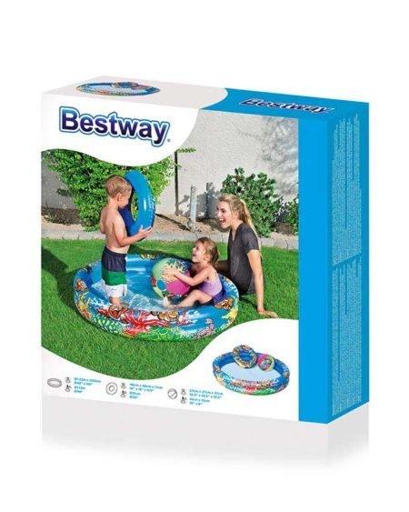 Pool for children 51124 from 2 years of 122×20 cm + swimming circle 51 cm + beach ball 41 cm 1134637