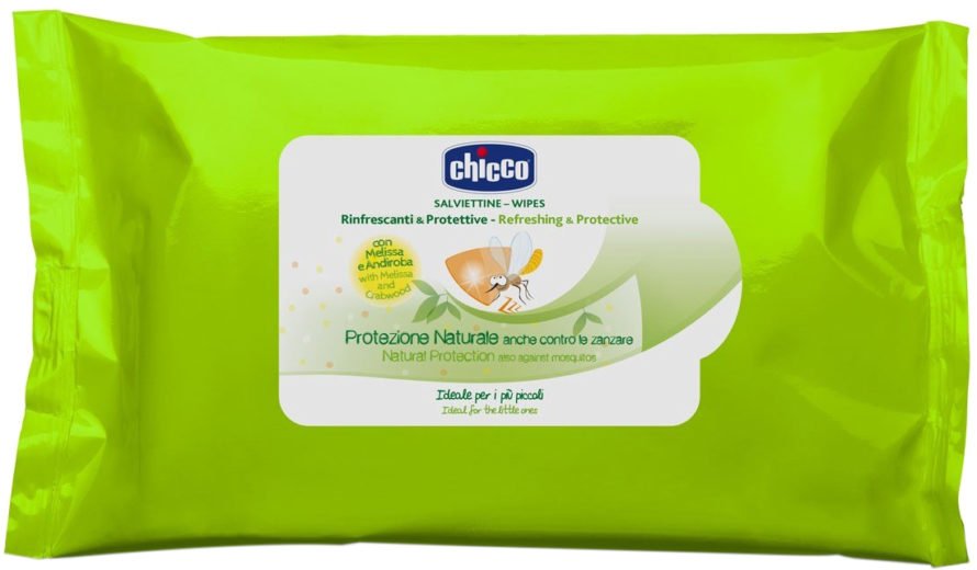 Салфетки защитные и освежающие Chicco Anti-Mosquito 20 шт