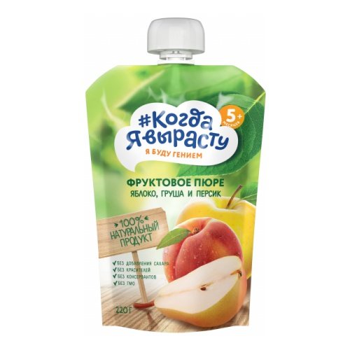 Koqda ya vırastu apple pear peach 220 g