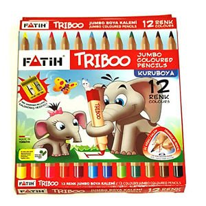 Fatih Triboo Natural Jumbo карандаши 12 цветов