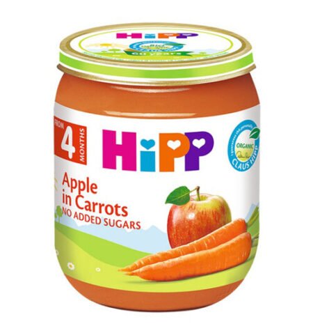 Hipp apple and carrot puree 125 gr