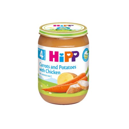 Hipp mashed carrot potato with chicken 190 gr