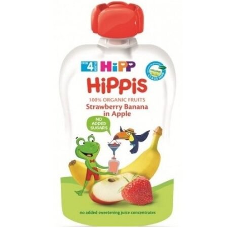 Hipp Fruit fun клубника яблоко банан  90  гр