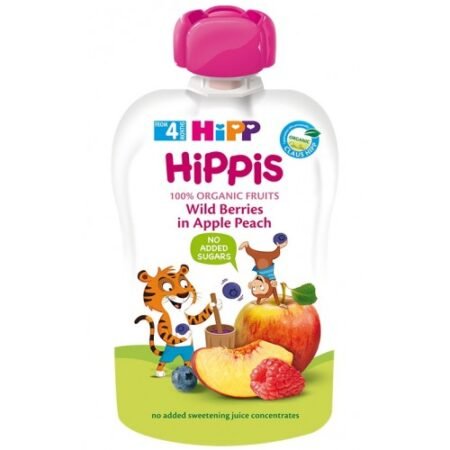 Hipp Fruit fun apple peach blueberries raspberries 90 gr