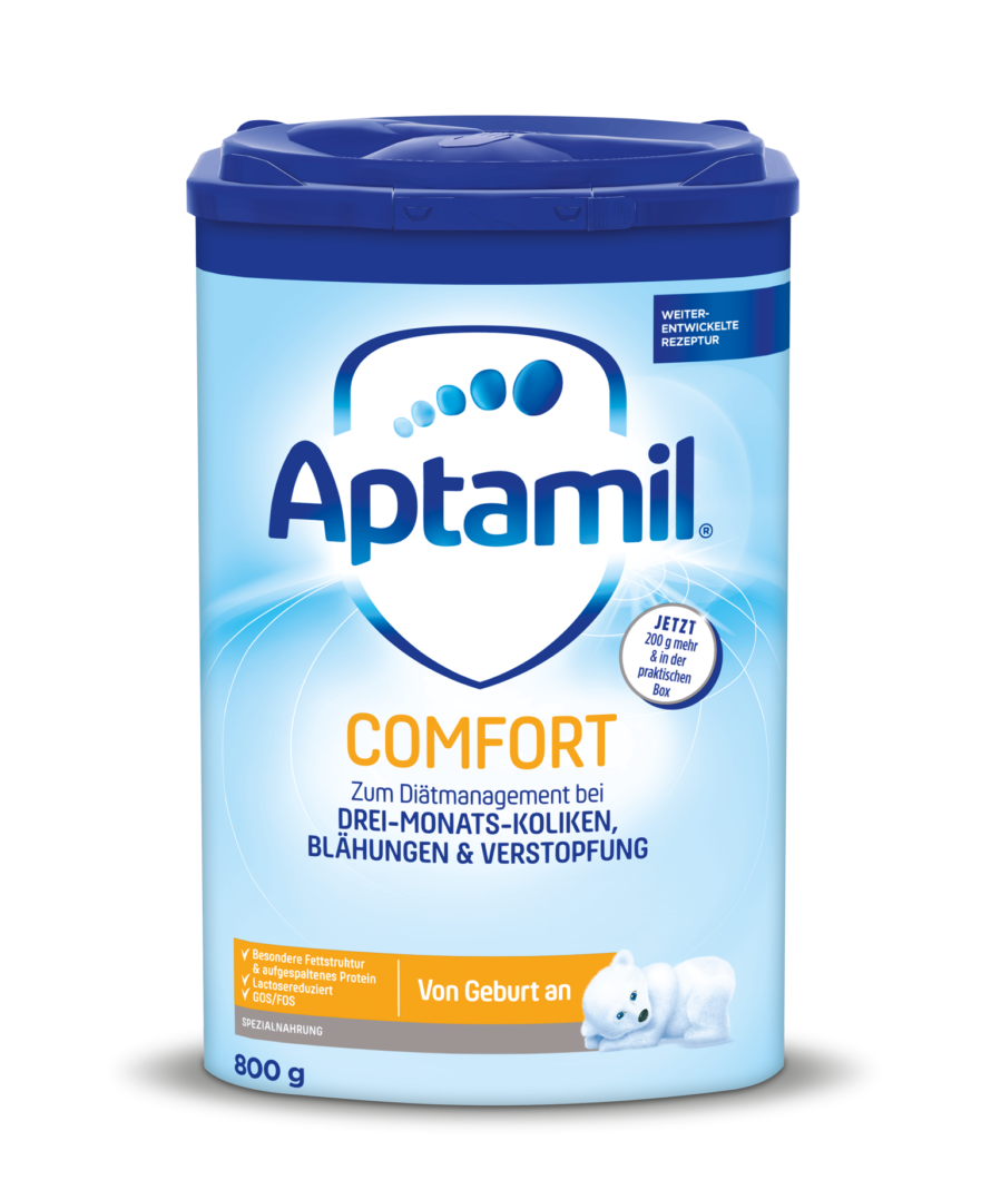 Yenidoğanlar üçün quru süd sıyığı APTAMIL Pronutra COMFORT 800 q