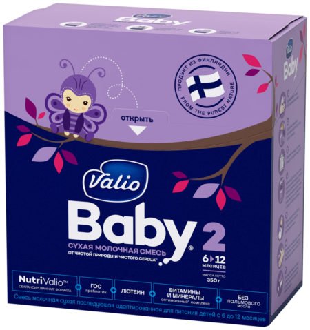 Смесь Valio Baby 2 (c 6 до 12 месяцев) 350 г