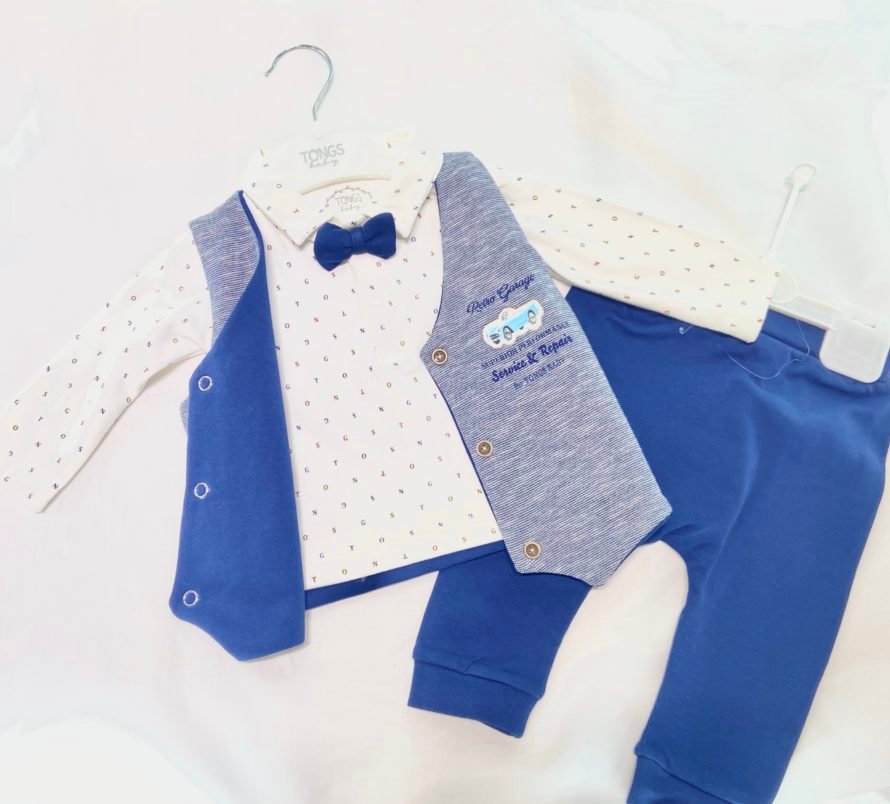 Tongs baby 2414 Suit 3-piece (vest, panties and blouse)