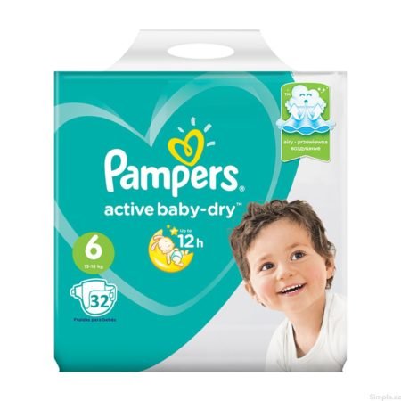 Подгузники Pampers (Памперс) New Baby-Dry 6 (13-18 кг) 32 шт