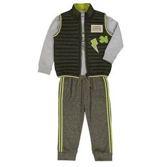 MiDiMOD 19972 Set for a boy 3-7 years old (vest, longsleeve, trousers)