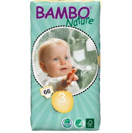 Подгузник Bambo Nature 3 (5-9 кг) 66 шт