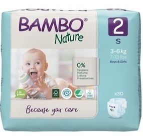 Подгузник Bambo Nature 2 (3-6 кг) 30 шт