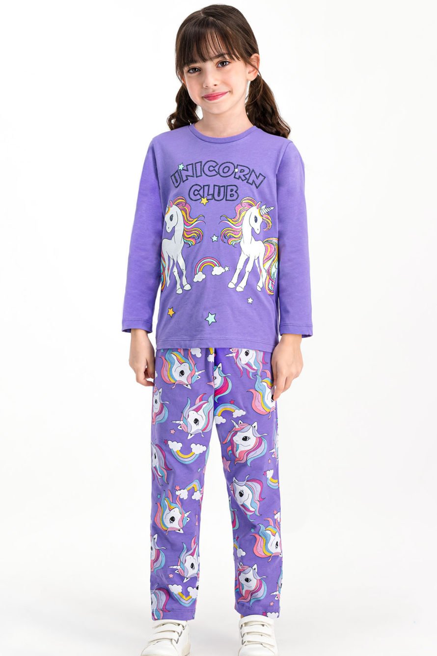 RolyPoly Unicorn Club qızlar üçün pijamaк RP1764
