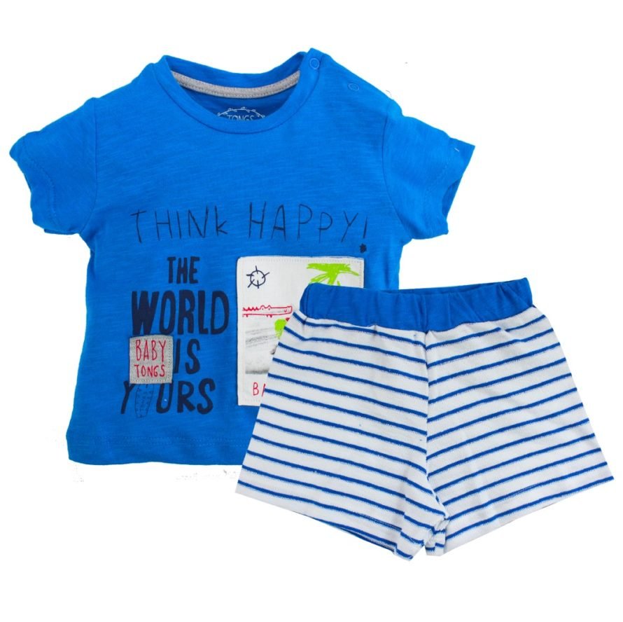 Tongs baby 2583 baby on board shorts with a blouse