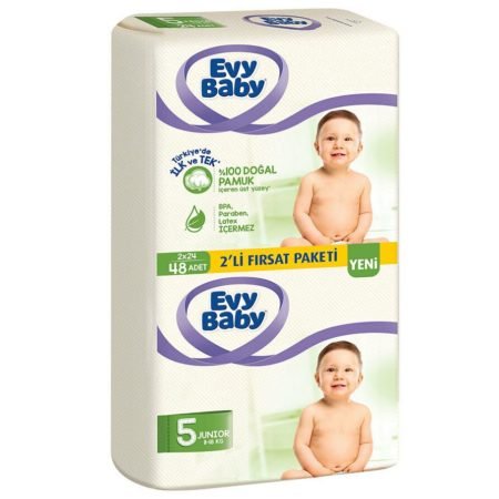 Evy Baby подгузники 5 (11-18 кг) 48 шт