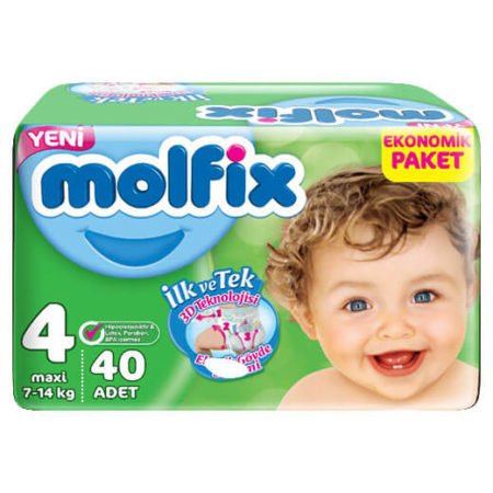 Подгузник Molfix 4 (7-14 кг), 40 шт