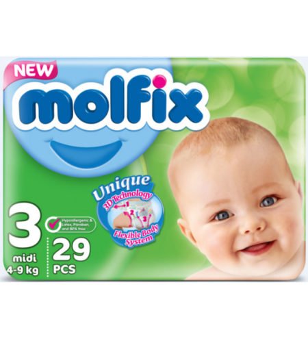 Подгузник Molfix 3 (4-9 кг), 28 шт