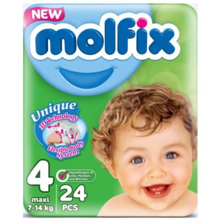 Подгузник Molfix 4 (7-14 кг), 24 шт