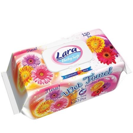 Влажные салфетки Lara 120 шт