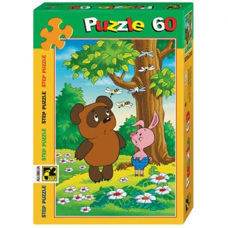 Step Puzzle “Winnie the Pooh”, 60 element (33х23 sm)