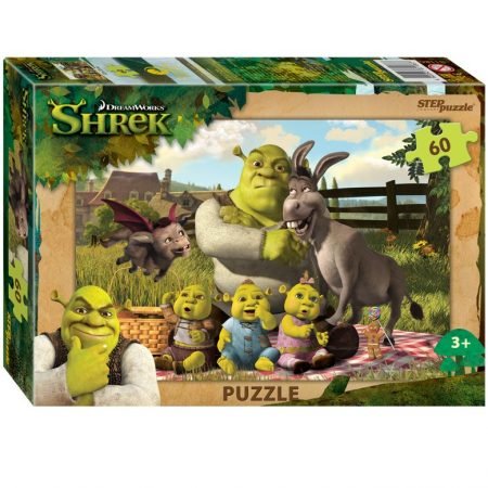 Step Puzzle «Shrek», 60 элементов (33х23 см)