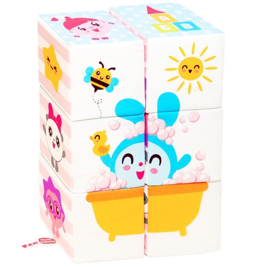 Toy Myakishi, developing “BabyRiki Cartoons”, 6 pieces, size 200x300x100 mm