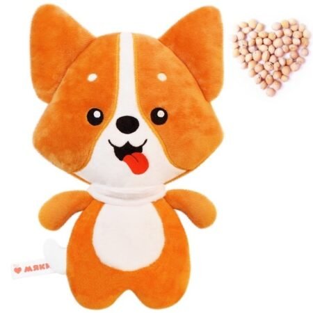 Warmer toy Myakishi “Doctor Myakish – Corgi “(with cherry pits), size 200x50x290 mm