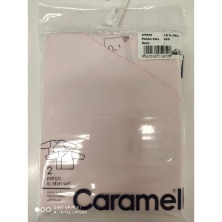 Caramel IZ5959 Undershirt pink cream (2 pcs.) (50-56, 56-62)