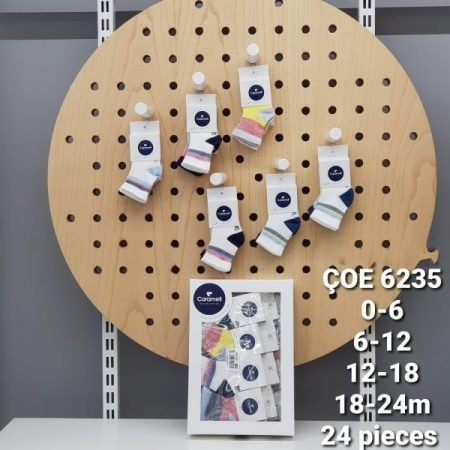 Caramell ÇOE6235 socks for children blue (12-18, 18-24)