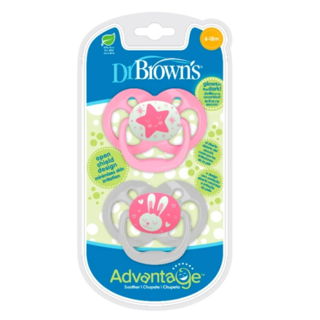 Dr Brown’s Advantage gecə əmziyi, qızlar üçün, 6-18 ay, 2 ədəd