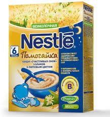 Каша Nestle «Помогайка» безмолочная «Счастливых снов» 5 злаков с липовым цветом, с 6 месяцев, 200 г