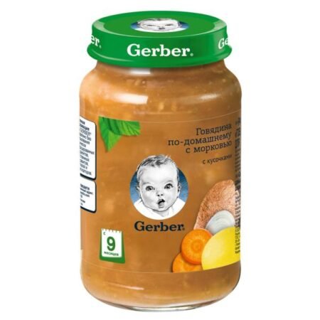 Gerber Пюре говядина по-домашнему с морковью (с 9 месяцев) 190 г