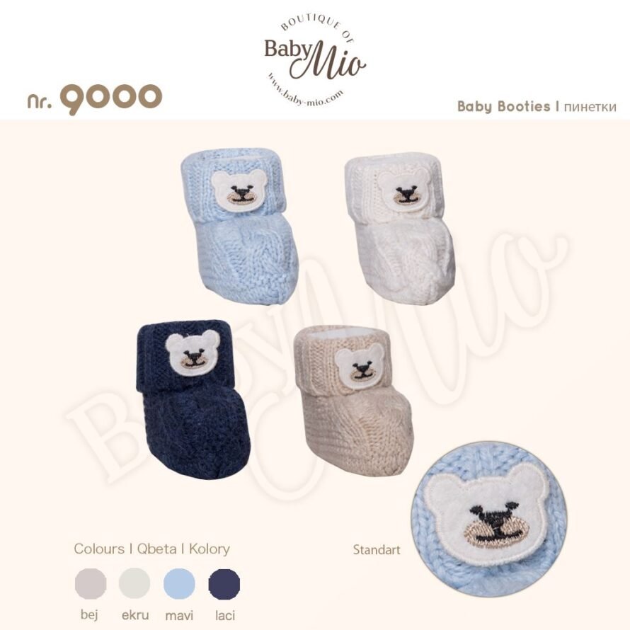 Baby Mio 9000 baby booties (0-3 months)