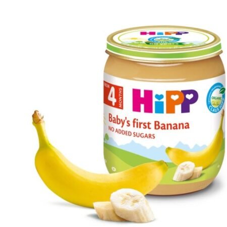 Hipp пюре банан, 4 месяцев 125 г