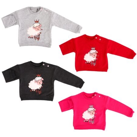 Divonette 4057-1 embroidered sweatshirt lamb