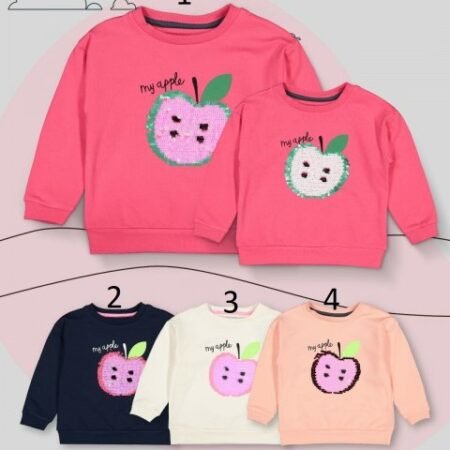 Divonette 4040-2 embroidered sweatshirt apple