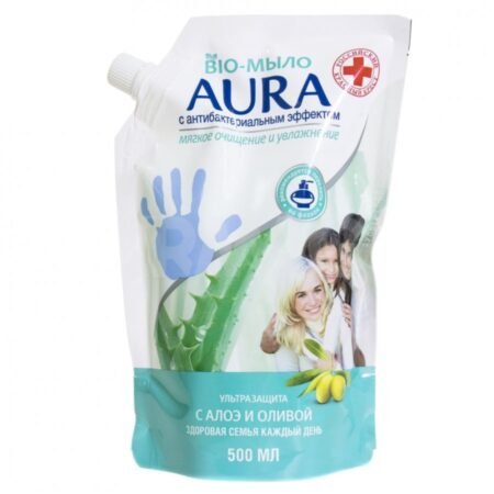 Aura антибактериальное жидкое мыло 500 мл