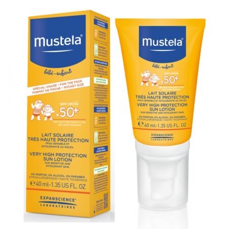 Mustela Солнцезащитный лосьон с высокой степенью защиты SPF 50+ 40 мл