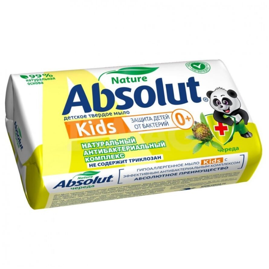 Toilet soap Absolut Kids “Chereda”, antibacterial, 90 g