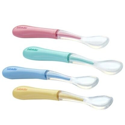 Bebe Dor 8554 silicone spoon 4months 2 pcs.