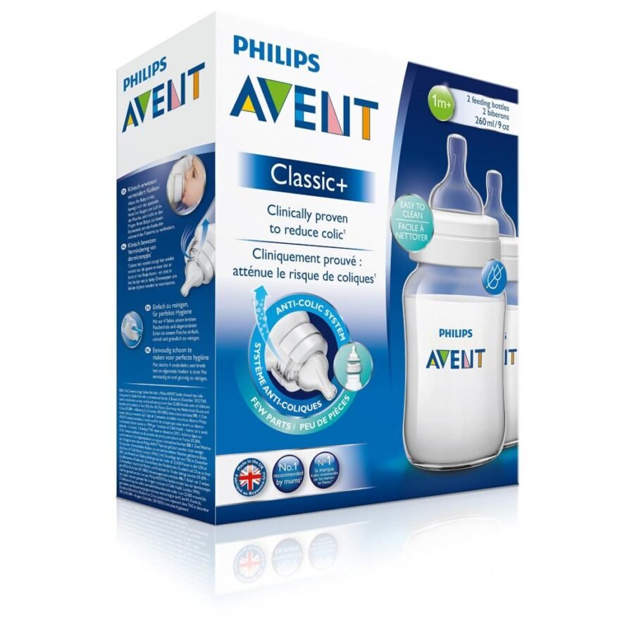 Avent Classic+ 563/27 бутылка для кормления 1+ месяцев, 260 мл, 2 шт.