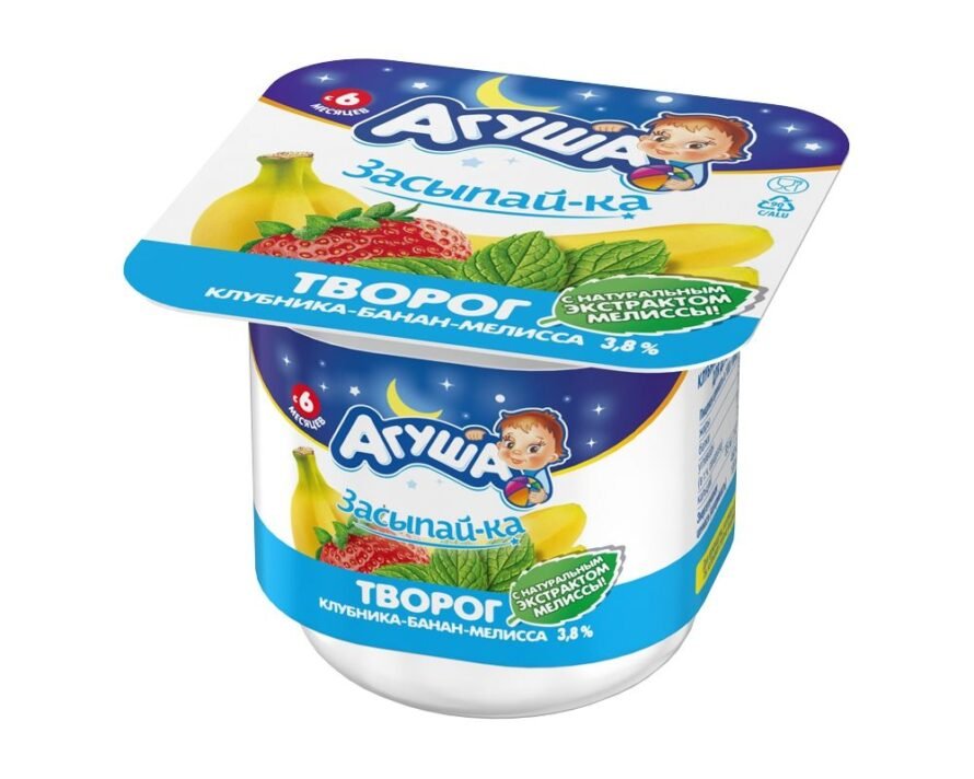 Agusha asleep baby cottage cheese (from 6 months) 4.5%, 100 g