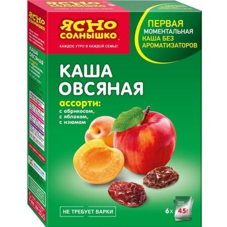 Каша Ясно Солнышко овсяная ассорти, 270 г