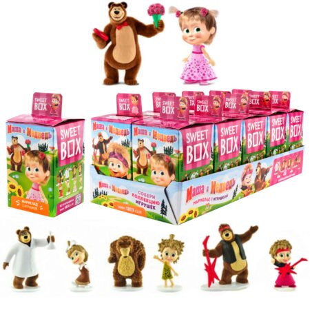 Sweet Box «Маша и медведь» Surprise oyuncaqr ilə marmelad, 10 qr
