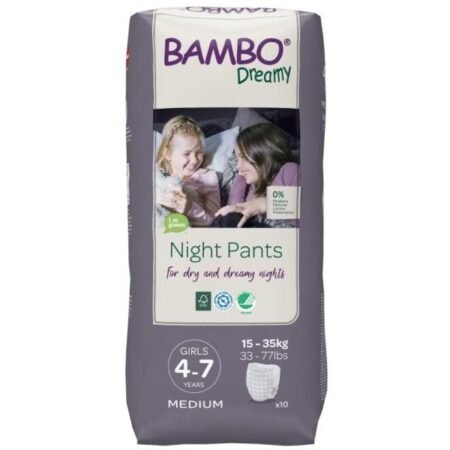 Подгузники-трусики Bambo Dreamy 4-7 (15-35 кг) 10 шт для девочек