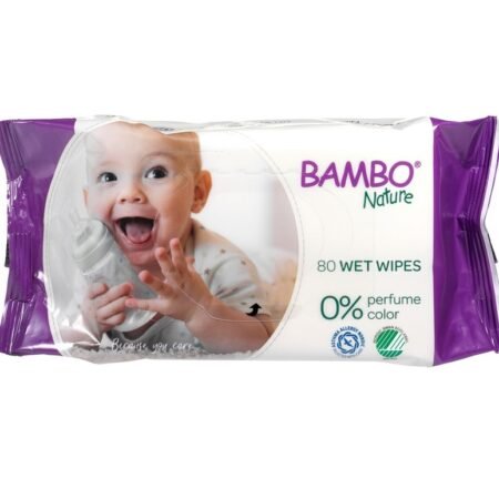 Влажные салфетки детские Bambo Nature 80 шт.