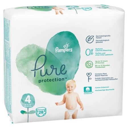 Diapers Pampers Pure Protection 4 (9-14 kg) 28 pcs.
